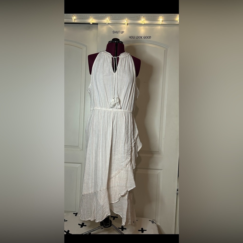 LC Lauren Conrad Ruffle Halter Ruffle Wrap Dress by LC Lauren Conrad X Large.